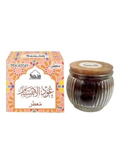 Buy Mu'attar Oud Al Ibitisam Solid Perfume Black/Brown 40grams in UAE