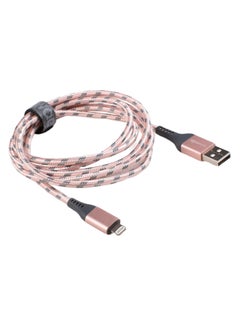 Buy Lightning To USB Data Sync And Charging Cable Rose Gold/Black in Saudi Arabia