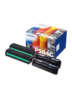 Buy 4-Piece CLT-P504C Toner Cartridges Set Multicolour in UAE