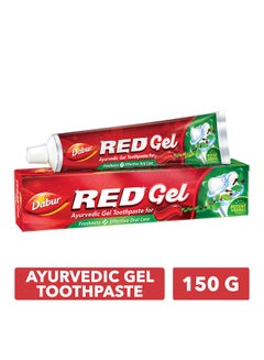 Buy Ayurvedic Red Gel Toothpaste white 150g in UAE