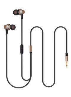 Buy VK520 Stereo In-Ear Earphone With Microphone Brown/Gold/Black in Egypt