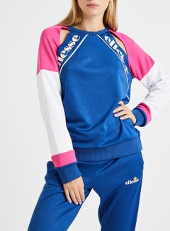 Buy Maura Sweatshirt Blue/Pink/White in UAE
