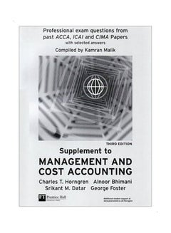 Buy Supplement To Management And Cost Accounting paperback english in UAE