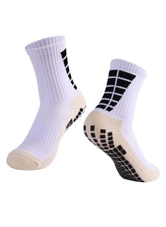 Buy Pair Of 3 Anti-Slip Athletic Socks 22cm in Saudi Arabia