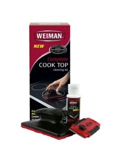 Buy Cook Top Care Cleaning Kit Clear/Red/Black in Saudi Arabia