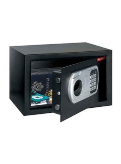 Buy Steel Security Safe Black/Silver 8x12.21x8.27inch in Saudi Arabia