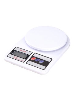 Buy Digital Kitchen Scale With LCD Display White 10kg in Egypt