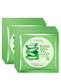 Buy 10-Piece Aloe Vera Moisturizing Oil Control Face Mask Set 10 x 30ml in Saudi Arabia