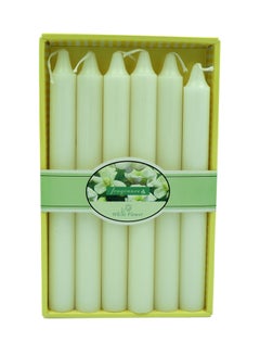 Buy 6-Piece Fragrance Scented Candle White 20cm in Saudi Arabia