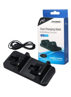 Buy Dual Wired Charging Dock With USB Cable For PS4 in UAE