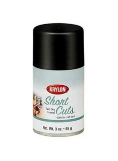 Buy Short Cuts Fast Dry Enamel Spray Paint Gloss Black in UAE