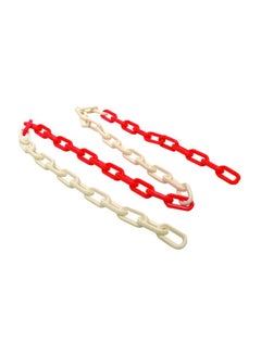 Buy Plastic Chain White/Red 6mm x 5m in Saudi Arabia