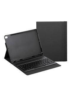 اشتري Protective Case With Wireless Keyboard And Pencil Holder For Apple iPad 10.2-inch 7th (2019) Black في السعودية