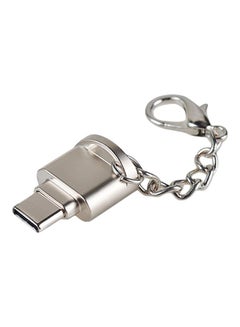 Buy Portable USB 3.1 Type C Card Reader For Samsung Macbook Huawei LeTV Silver in Saudi Arabia