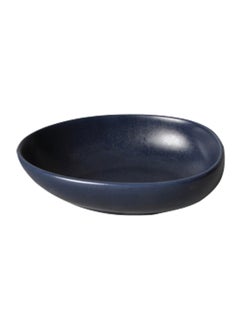 Buy Porcelain Soup Plate Matt Dark Blue 21centimeter in UAE