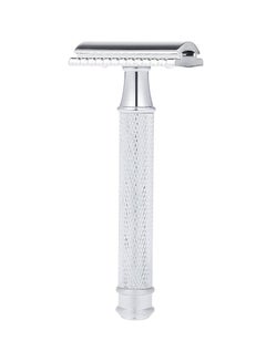 Buy Double Edge Stainless Steel Safety Razor Silver in UAE