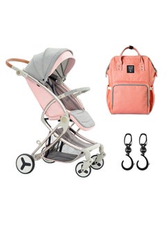 Buy A1 Story Pink With Sunveno - Grey Diaper Bag in UAE