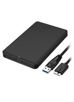 Buy Drive Enclosure Case For SATA SSD/HDD With USB Data Cable Black in Saudi Arabia