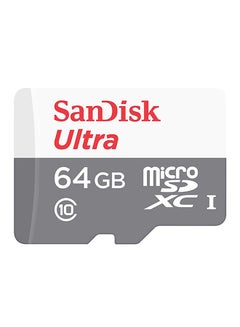 Buy Ultra microSDXC UHS-I Class 10 Memory Card 64GB White/Grey in UAE