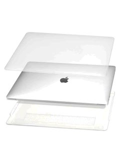 Buy Protective Hard Shell Case Cover For MacBook Pro 16-Inch Matte White in UAE