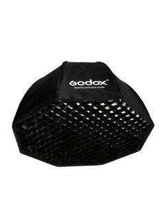 Buy Portable Octagon Honeycomb Grid Umbrella for Speedlite Black in UAE
