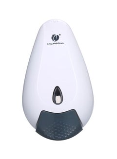 Buy Wall Mounted Soap Dispenser White/Black 400ml in Saudi Arabia