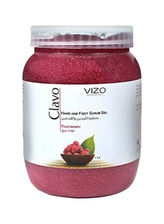 Buy Clavo Hand And Foot Scrub Gel Raspberry 1Liters in Saudi Arabia