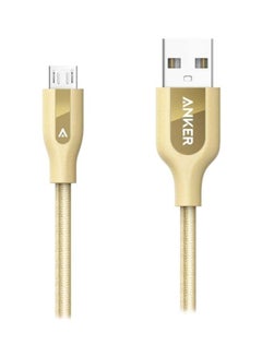 Buy PowerLine+ Charging Cable Gold in Saudi Arabia