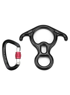 Buy Heavy Duty D Shaped Carabiner With 8-Descender Tool in UAE