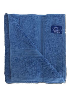 Buy Solid Bath Towel Blue 90x150cm in Saudi Arabia