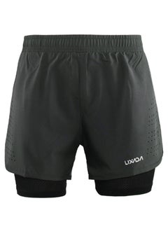 Buy 2-In-1 Breathable Running Shorts L in UAE