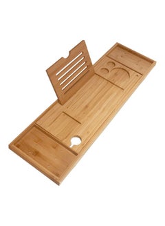 Buy Bathtub Caddy Tray Brown 76x4x24centimeter in Saudi Arabia