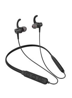 Buy Heavy Bass Wireless Neckband In-Ear Headphones Black in Egypt
