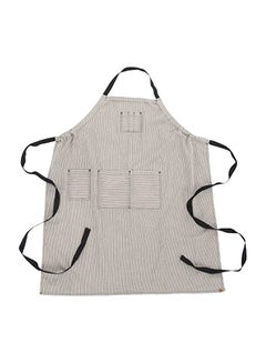 Buy Portland Chefs Bib Apron Black/White One Size in Egypt