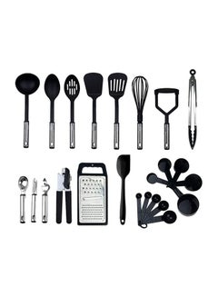 اشتري 24-Piece Kitchen Tool Set أسود/فضي 40x10x20سنتيمتر في السعودية