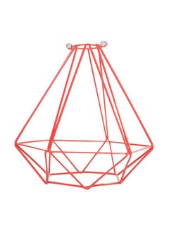 Buy Diamond Shaped Cage Lampshade Red 21x20cm in UAE