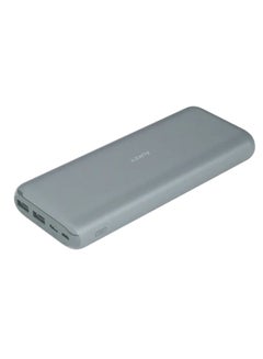 Buy 20000 mAh USB Type C Lithium Polymer Ultra Slim Power Bank Grey in UAE