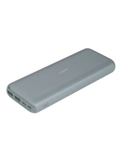 Buy 20000.0 mAh USB Type C Lithium Polymer Ultra Slim Power Bank Grey in UAE