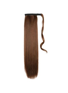 Buy Straight Clip-In Hair Extension Brown 24inch in UAE
