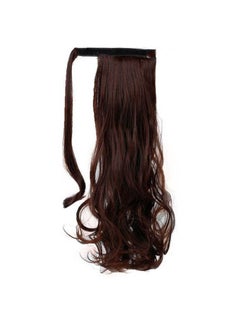 Buy Silky Straight Clip In Drawstring Hair Extension Brown 24inch in UAE