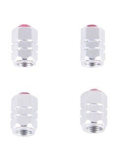 Buy 4-Piece Hexagon Shaped Tire Valve Stem Cap in Saudi Arabia