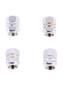 Buy 4-Piece Hexagon Shaped Tire Valve Stem Cap in UAE