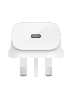 Buy Boost Up USB-C Wall Charger 18W And USB-C To Lightning Cable White in UAE