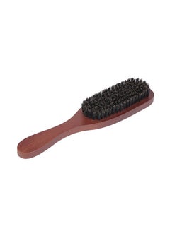 Buy Wooden Beard Brush Dark Brown in UAE
