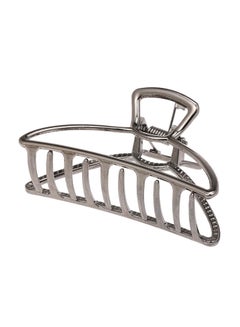 Buy Metal Grip Hair Claw Clip Silver in UAE