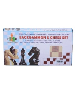 اشتري 3-In-1 Chess And Checkers With Backgammon Game Set في مصر