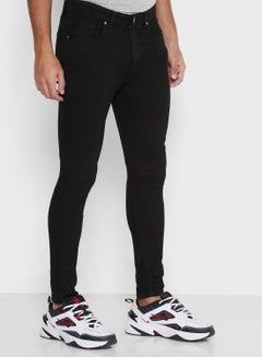 Buy Rinse Skinny Fit Jeans Black in UAE