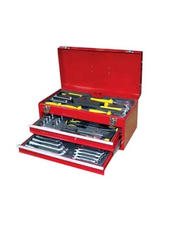 Buy 83-Piece Hand Tool Set With Storage Case Red/Silver/Yellow in Saudi Arabia