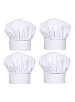 Buy Pack Of 4 Chef Hat White One Size in UAE