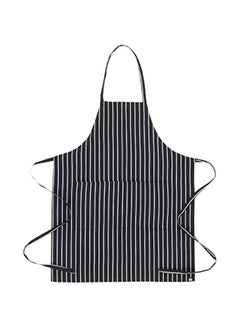 Buy Striped Pattern Apron Black/White 34.25x27inch in UAE